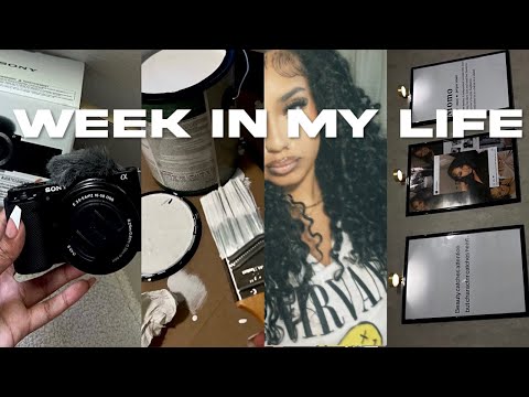 WEEK IN MY LIFE VLOG ( GLAM ROOM TRANSFORMATION + NEW CAMERA UNBOXING, MOVING, ETC )