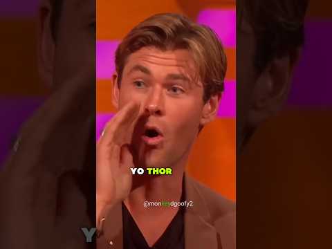 "Yo THOR is here"🗣️🗣️ #grahamnorton #chrishemsworth
