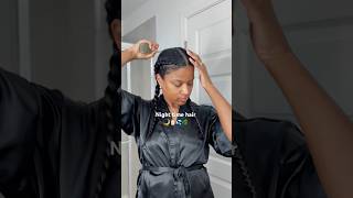 *PRE-HAIR WASH DAY* weekly night time hair routine #longhairroutine #hairgrowthtips