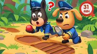 Giant Footprints | Police Cartoon | Safety Rules for Kids | Sheriff Labrador