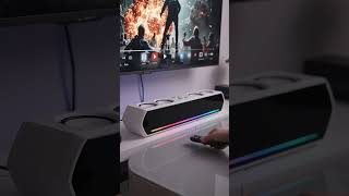 Mini Soundbar com RGB. #melhorsoundbar #soundbar #caixabluetooth
