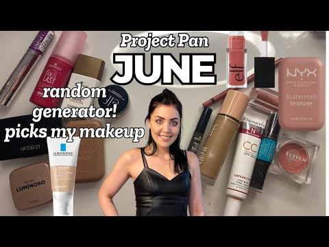 PROJECT PAN JUNE 2025! Makeup - SHOP MY STASH RANDOMLY!