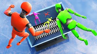 GTA 5 Crash Test Dummy • Crazy Ragdolling and Jumps into Shredder!