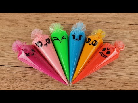Making Slime with Piping Bags ! Satisfying Slime Video ! Part 684
