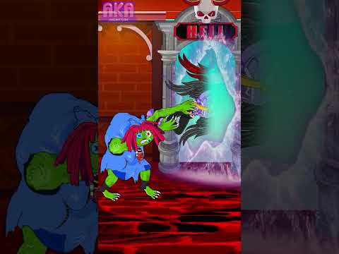 A Touching Story of Jax Sacrify to rescue Pomni From A witch get out of Hell #cartoon #funny #shorts