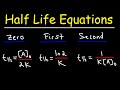 Understanding Half-Life and Reaction Orders