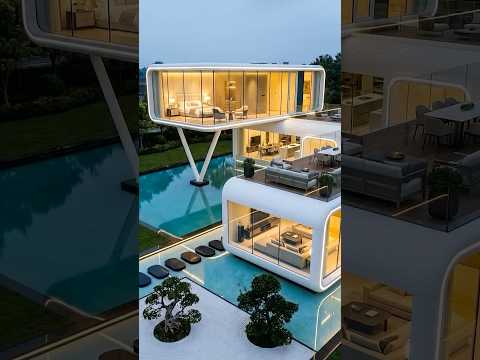 Building a Futuristic Capsule Home with Infinity Pool (Satisfying Transformation)