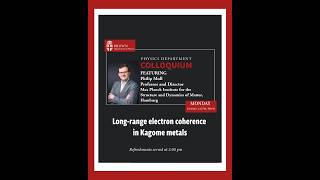 Philip Moll, Prof. & Director, Max Planck Institute for the Structure & Dynamics of Matter, Hamburg