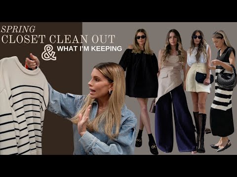 SPRING CLOTHES CLEAN OUT | WHAT I'M KEEPING TO CREATE THE MOST OUTFITS