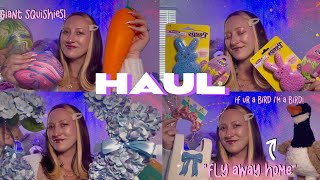 ASMR Spring & Easter Decor & Triggers Haul 🪺🥕🐇 Walmart Giant Squishy, Peeps Lipbalm, Bunnies & more!