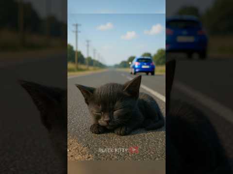 The Sad Life of a Black Kitten.😢💔