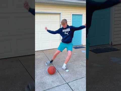 Hooping With Soccer Kids Be Like ⚽️🏀 #shorts