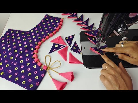 Blouse Neck Designs || Back Neck Blouse Design Cutting And Stitching || Simple/Amazing Blouse Design
