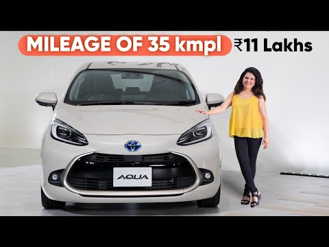 Toyota Aqua Hybrid with 35 kmpl Mileage at ₹11 Lakhs in India 🇮🇳 😍