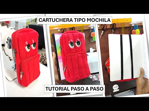 DIY TUTORIAL CATUCHERA TIPO MOCHILA