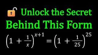 The Equation That Locks x at 25? 😄
