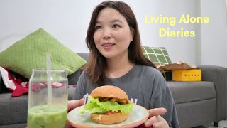Living Alone Diaries 🛋️| homebody, cooking, Birthdays💐 & more…🍋‍🟩🍰