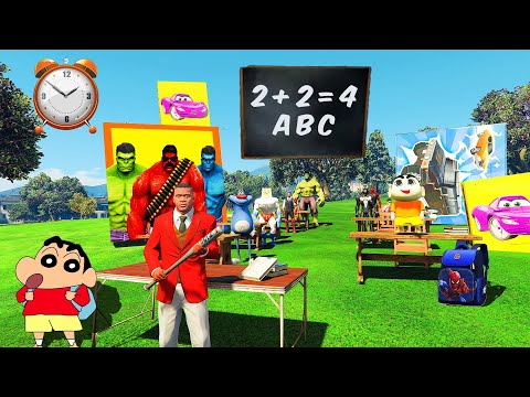 FRANKLIN Ask Question & Answers To Open GOD HULK Lucky Box With Shinchan In GTA V