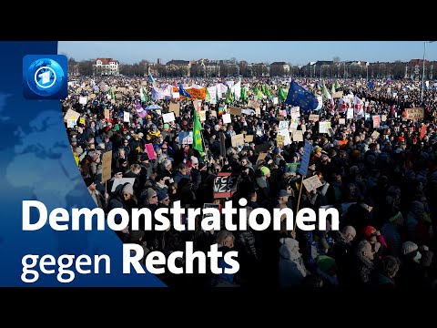 Demonstrationen gegen Rechtsextremismus