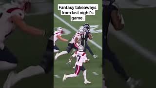 Fantasy takeaways from last night's game in the description. #NFL #fantasyfootball #seahawks #FYP