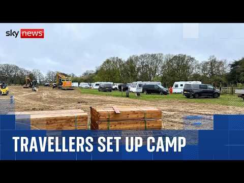 YouTube video thumbnail: Travellers met by Unhappy Locals as They set up Camp in Southern England