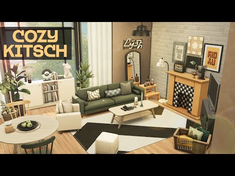 GOOD VIBES APARTMENT | The Sims 4: Cozy Kitsch Speed Build