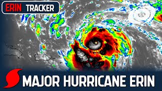 Hurricane Erin near the US East Coast - Live Tracker
