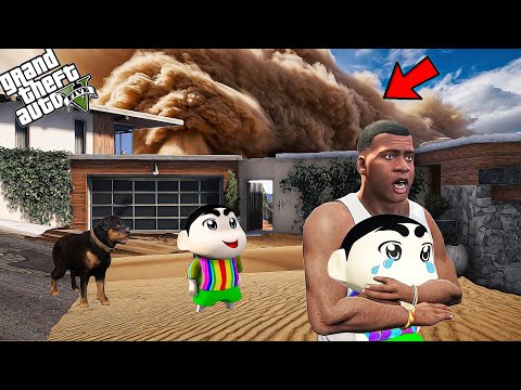 Franklin, Shinchan & Pinchan Survive The SANDSTORM In Gta 5!