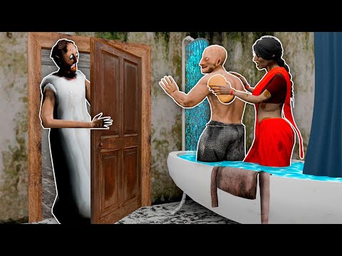 Grandpa and Kamla Love Secret vs Sad Granny in Granny House