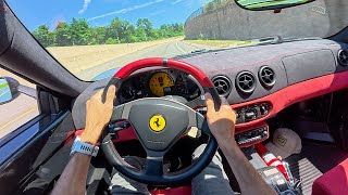 2004 Ferrari 360 Challenge Stradale - Driving the Screaming V8 Lightweight (POV Binaural Audio)
