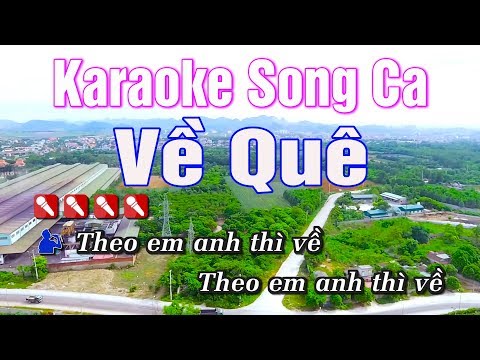 Karaoke Về Quê Song Ca Nhạc Sống Duy Tùng