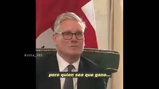 La notoria incomodidad del primer ministro británico mientras Trump habla de como ganar elecciones.