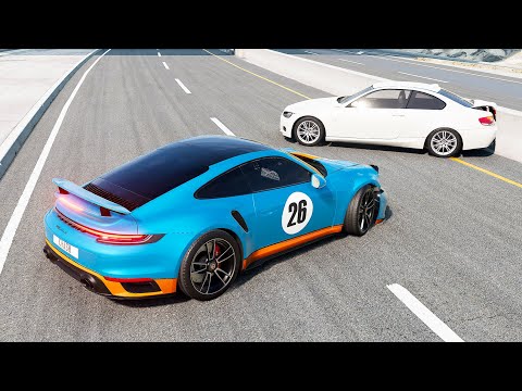 High Speed Traffic Accidents - BeamNG drive (CrashForce)