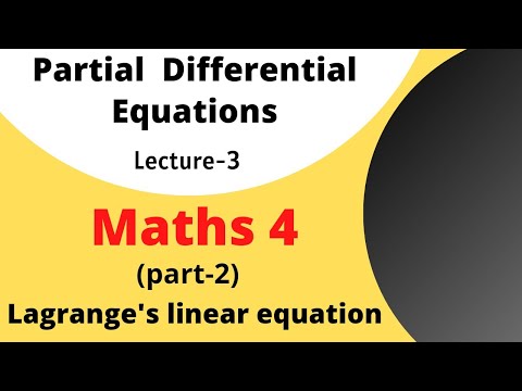 Lagrange linear equation | Aktu | Engineering...