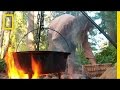 Foraging and Cooking Stone Soup