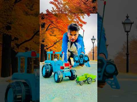 Mini RC tractor and big size remote control tractor testing