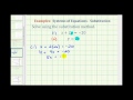 Solving Systems of Equations Using the Substitution Method