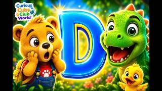 The Letter D Song 🦖 | D is for Dinosaur & Duck | Fun ABC Song for Kids