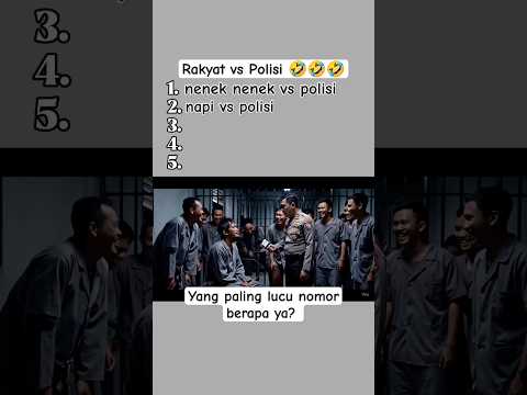 Rakyat adu mekanik sama polisi 🤣🤣🤣 #lucu #ngakak #ai #hiburan #veo3