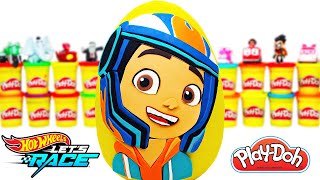 Huevo Sorpresa Gigante de Coop Hot Wheels Máxima Velocidad en Español Latino de Plastilina Play Doh