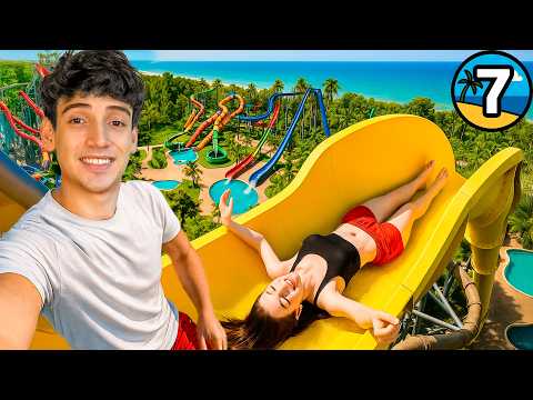 🔥Fui al Mas Increíble Parque Acuatico y me Voló la Cabeza🔥 Día 7 de 7 Viviendo en la playa