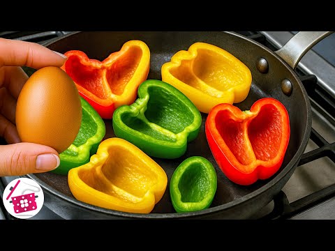 Перец с яйцами вкуснее мяса! 😋 Завтрак за 10 минут