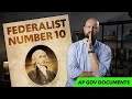 Understanding Factions in Federalist 10
