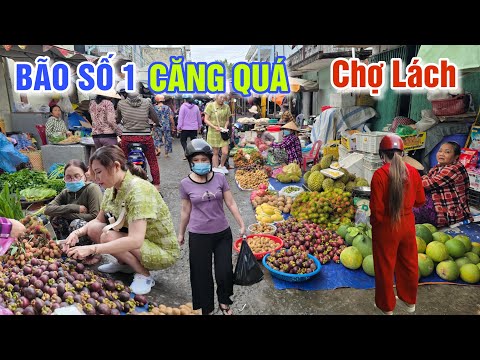 CĂNG QUÁ BÃO SỐ 1 TĂNG MẠNH SÔNG TIỀN NỔI SÓNG TO - BÀ CON CHỢ LÁCH BẾN TRE LO LẮNG?