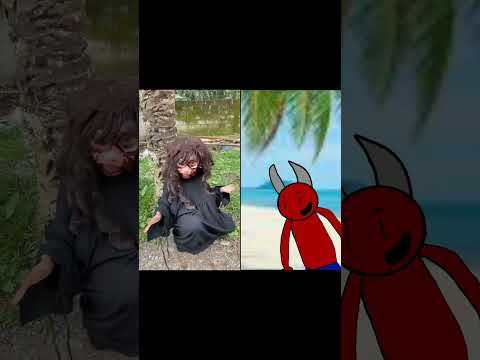 original vs animantion rasakan ini cok #shots #viralshort #parody #absurd #animation
