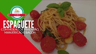Receita rapida Espaguete integral  com tomatinhos - Culinaria direto da Italia.
