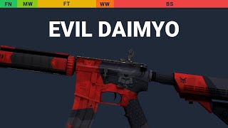 M4A4 Evil Daimyo Wear Preview