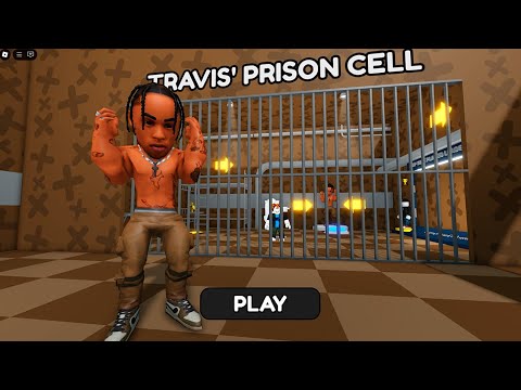 TRAVIS' PRISON RUN Obby New Update Roblox - All Bosses Battle FULL GAME #scaryobby #roblox