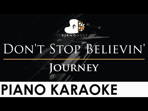 Journey – Don’t Stop Believin’ – Piano Karaoke Instrumental Cover with Lyrics