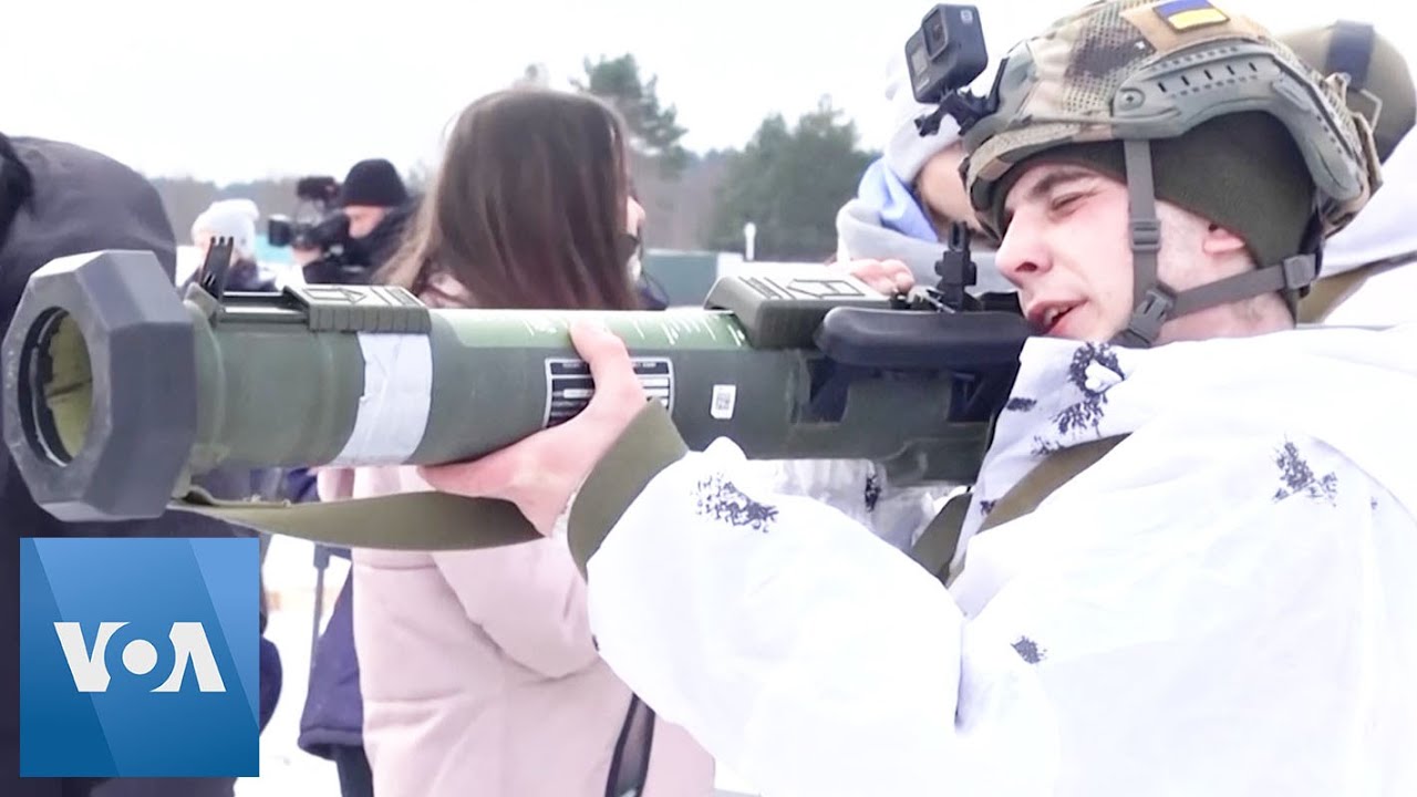 Ukrainian Soldiers Being Trained by US Military